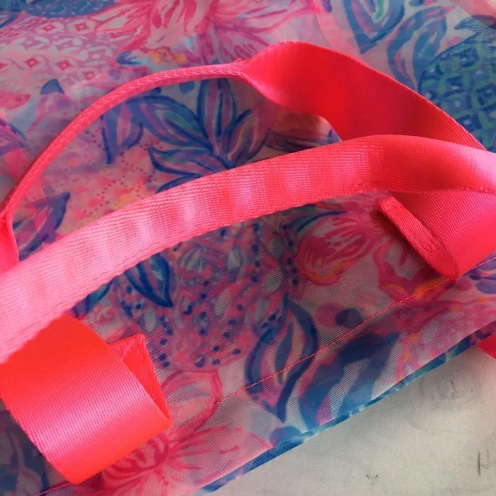Lilly‎ Pulitzer Mesh Tote Pink Isle Snappy Turtle